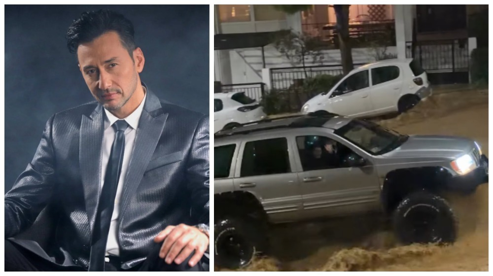 Πάνος Καλίδης: Βγήκε στους πλημμυρισμένους δρόμους της Αθήνας για να βοηθήσει εν μέσω κακοκαιρίας [βίντεο]